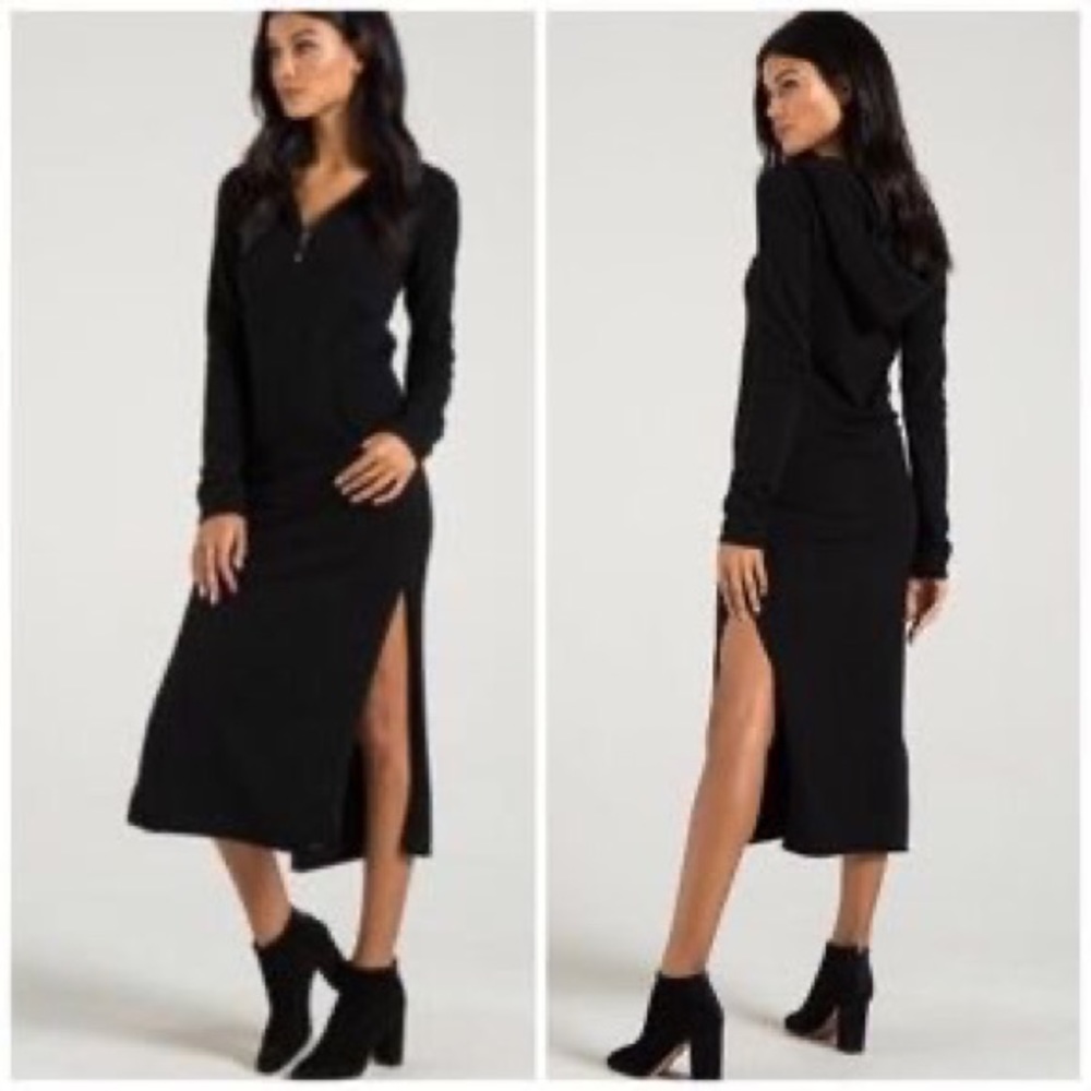 n:Philanthropy Wentz Hooded Zip Front Sweater Dress